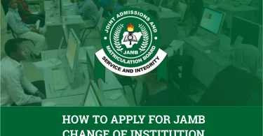 JAMB Change of Institution