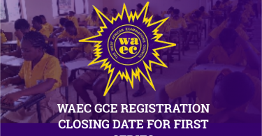 WAEC GCE Registration Closing Date