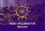 WAEC Syllabus For Biology