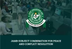 JAMB Subject Combination for Peace and Conflict Resolution