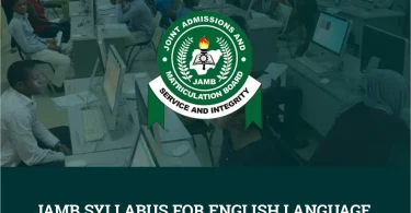 JAMB Syllabus for English Language