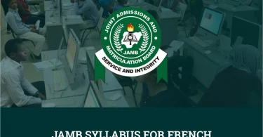 JAMB Syllabus for French