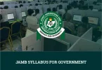 JAMB Syllabus For Government