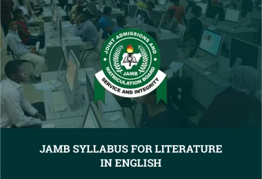 JAMB Syllabus For Literature in English