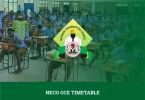 NECO GCE Timetable