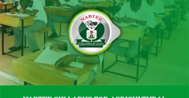 NABTEB Syllabus For Agricultural Science