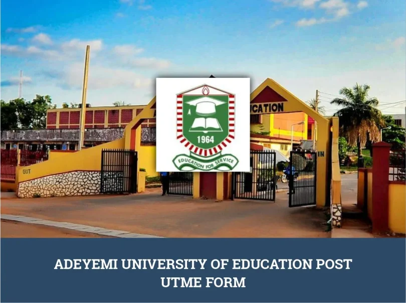 Adeyemi University of Education Post UTME Form