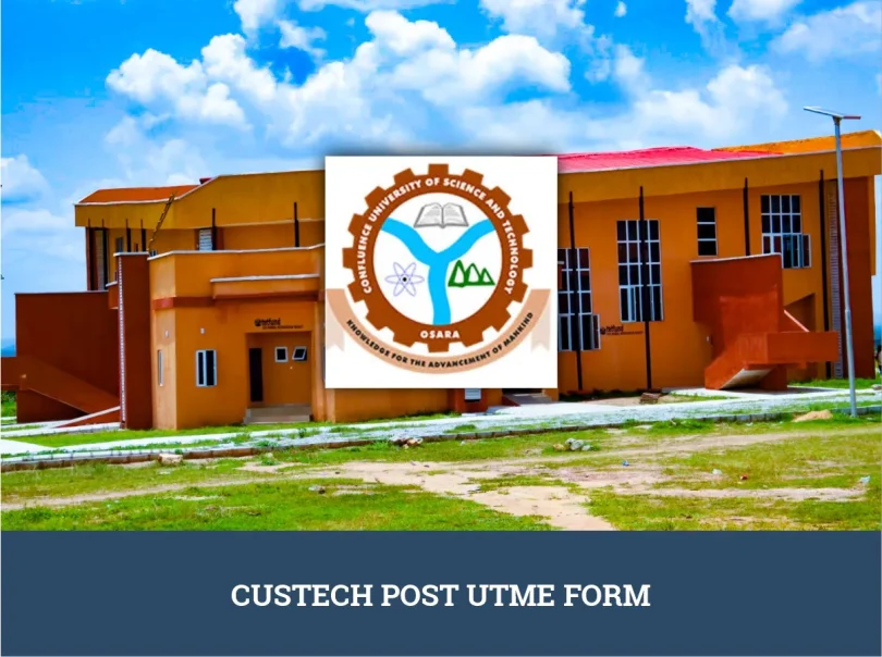 CUSTECH Post UTME Form