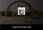 FUDMA Post UTME Form