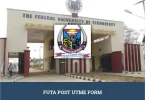 FUTA Post UTME Form