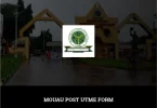 MOUAU Post UTME Form