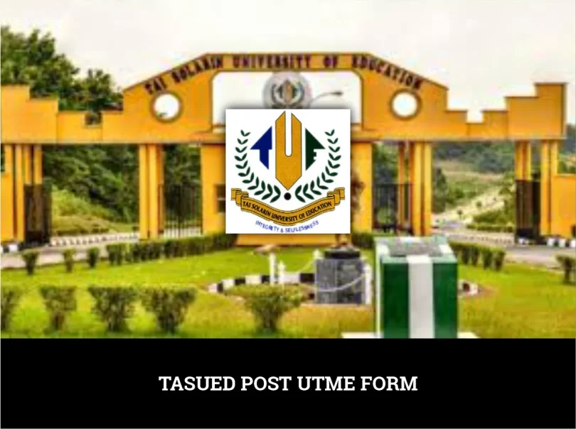 TASUED Post UTME Form