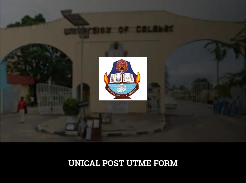 UNICAL Post UTME Form