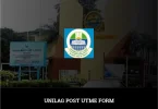 UNILAG Post UTME Form