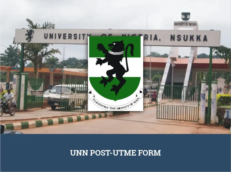 UNN Post UTME Form